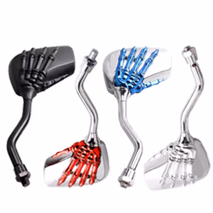Distinctive Skull Skeleton Hand Rearview Side Mirror
