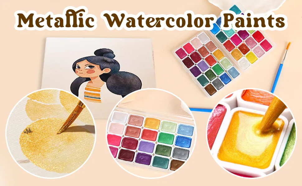 20 Color Watercolor Painting Set